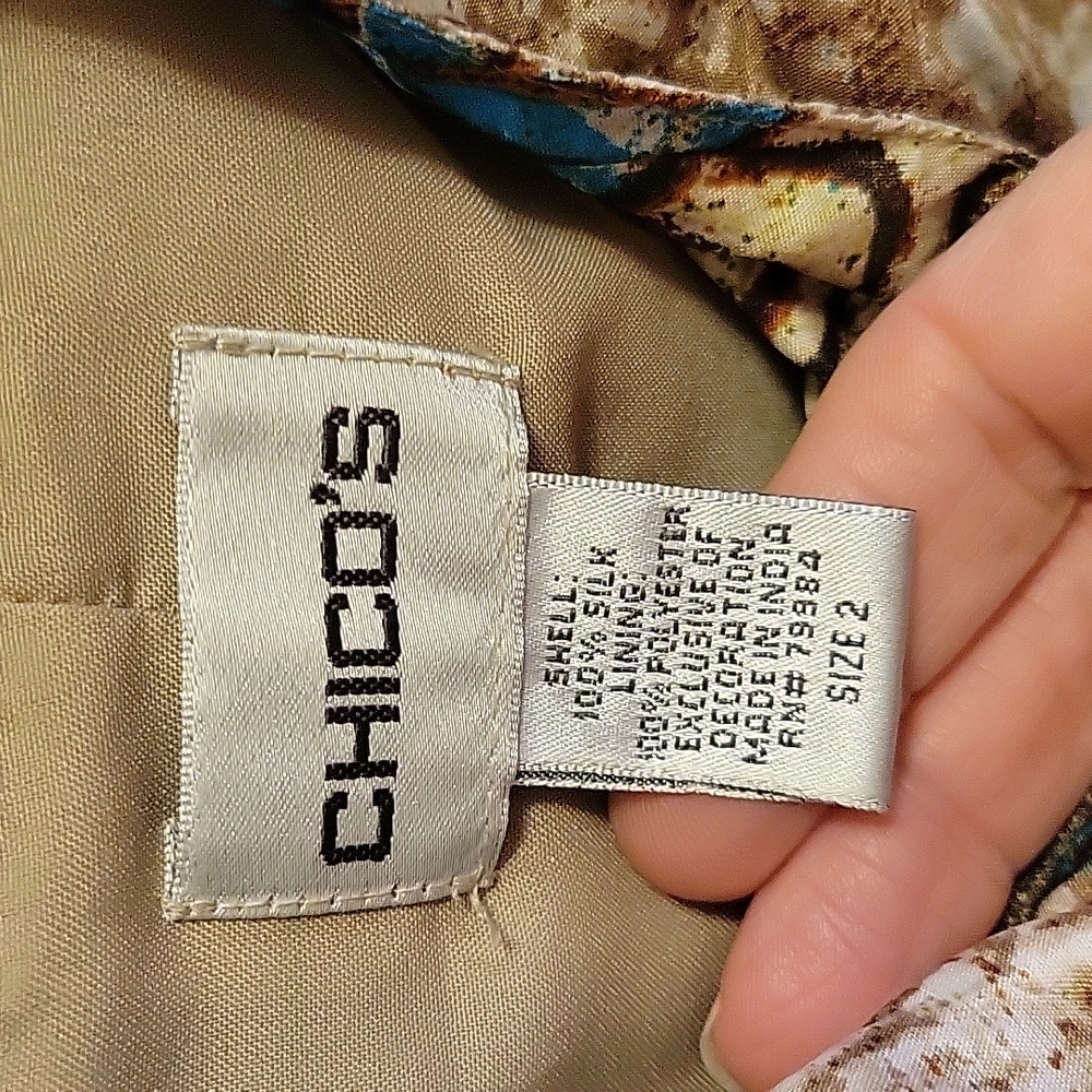 Chico's silk Jacket - Picture 2 of 7
